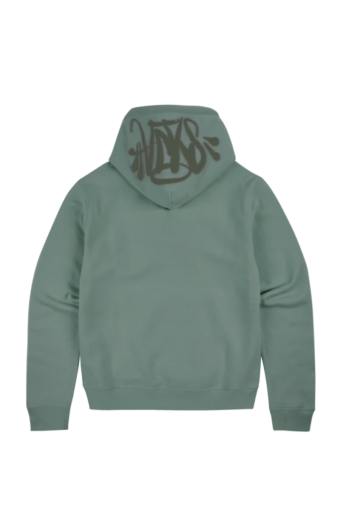 Syna og hoodie sage green